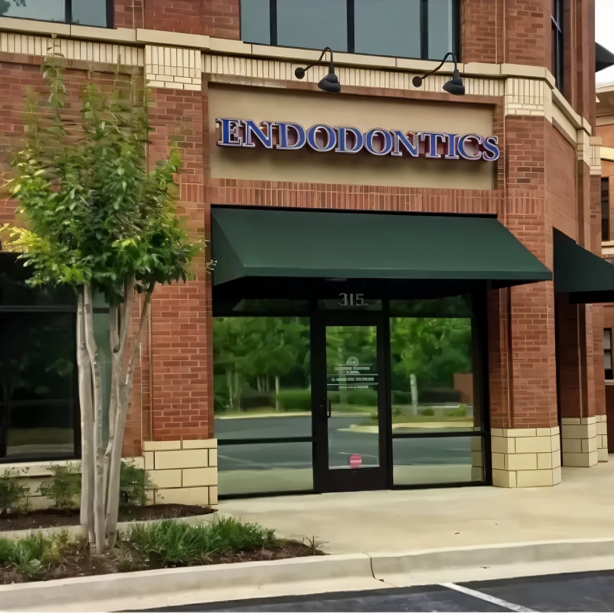 The Endodontics office entrance at Togwotee Village in Fayetteville, GA