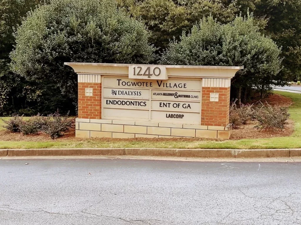 Togwotee Village monument sign on Highway 54